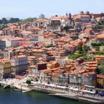セーラ・ド・ピラール修道院より世界遺産　ＰＯＲＴ　旧市街　　ポルトガル